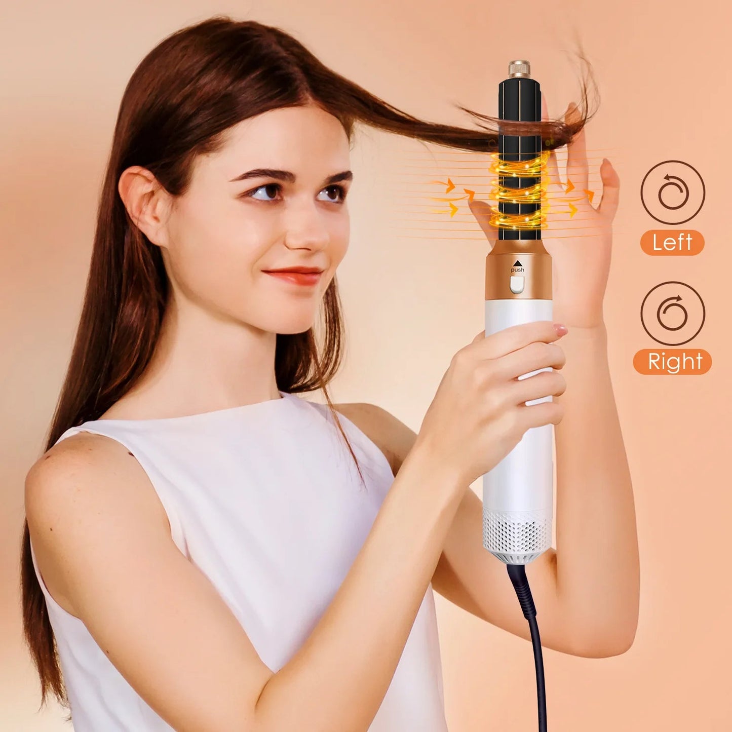 5 in 1 Hot Air Brush: Dry, Style, and Volumize with Ionic Technology