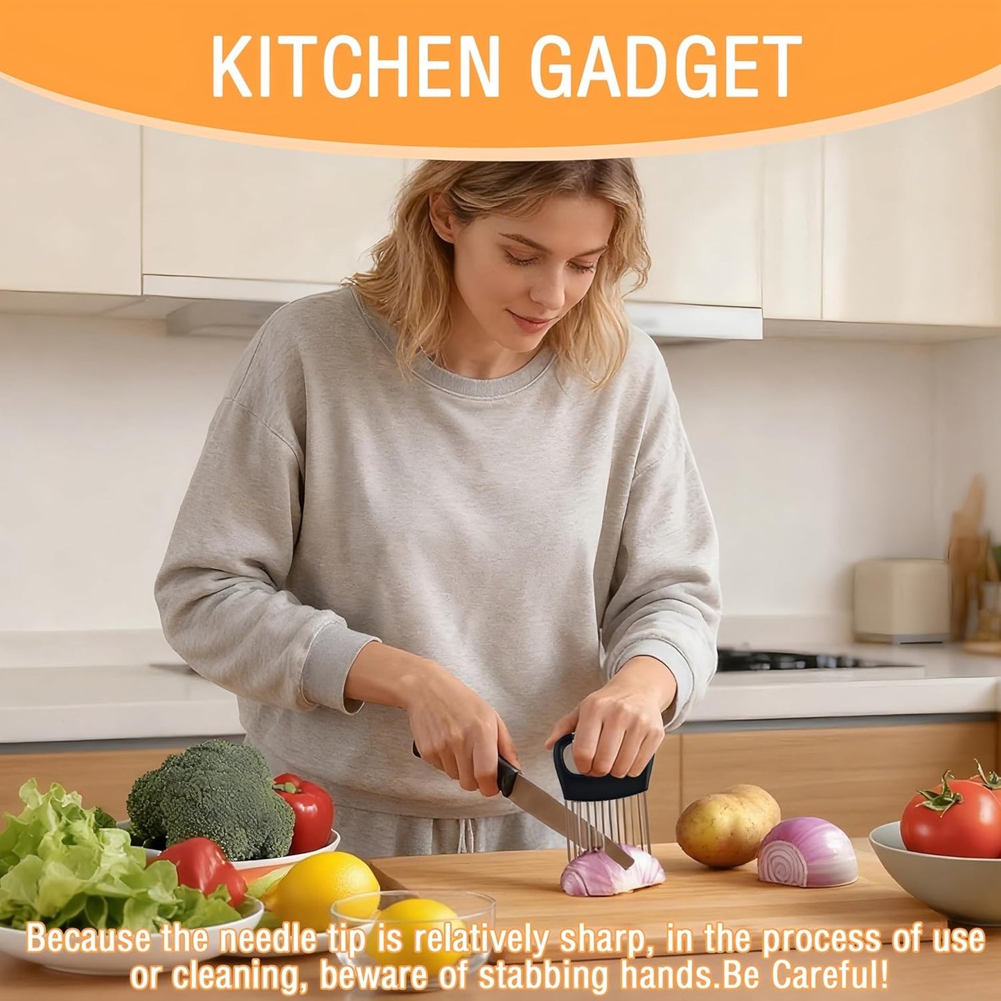 Stainless Steel Onion Slicer Holder