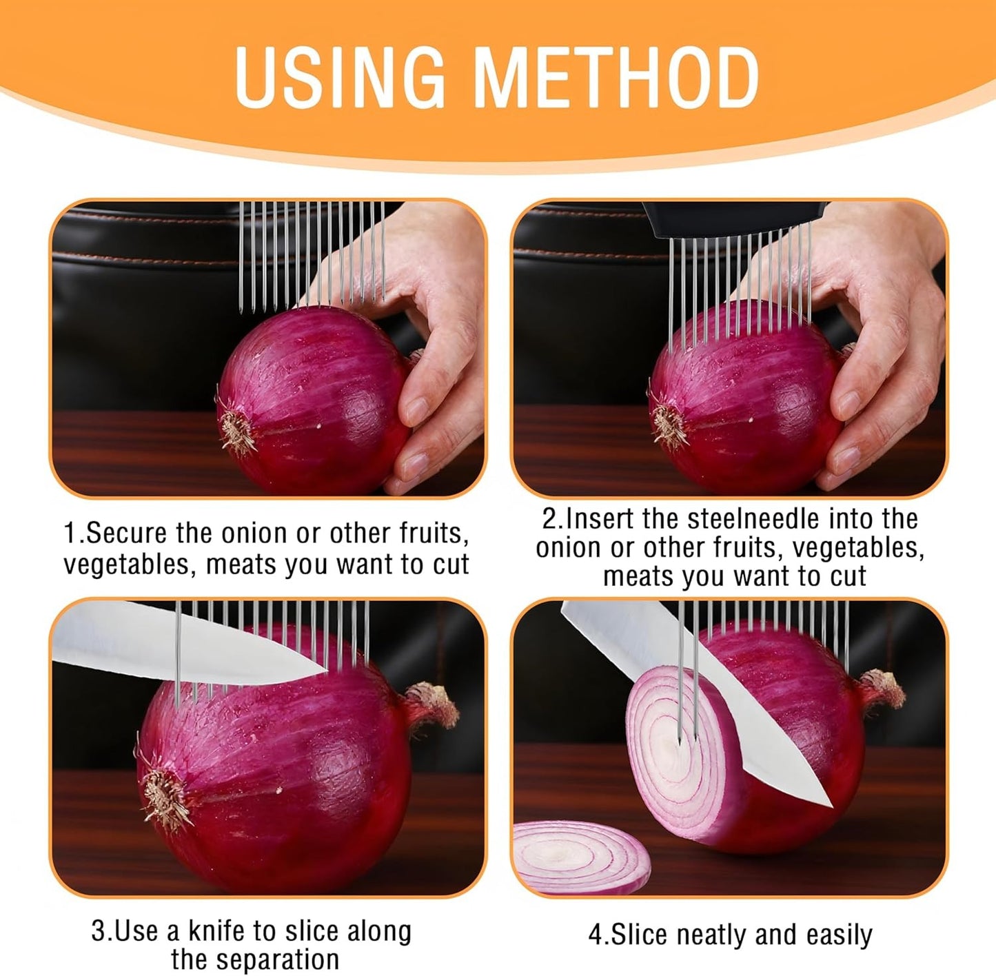 Stainless Steel Onion Slicer Holder
