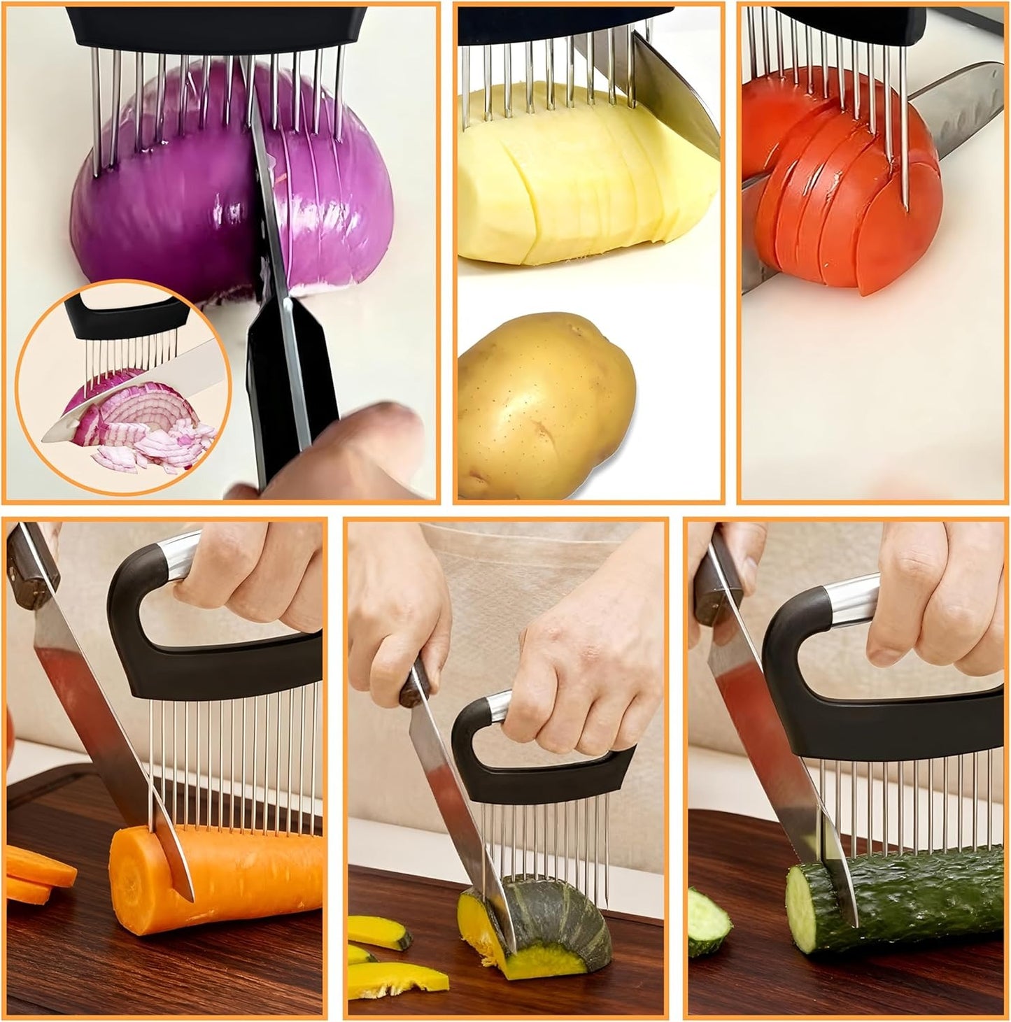 Stainless Steel Onion Slicer Holder