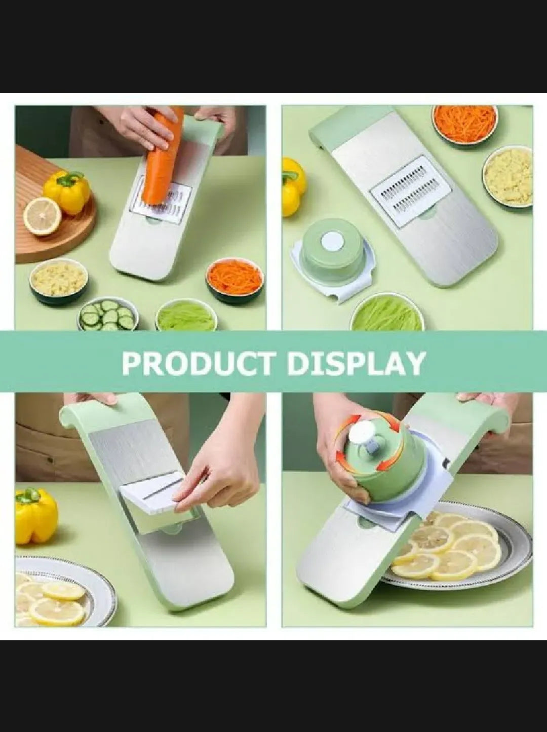 Stainless steel 5 in 1 vegetable cutter