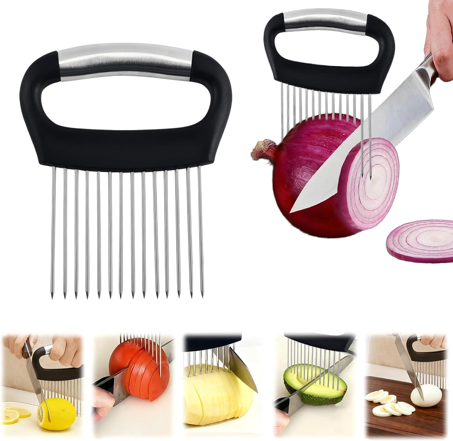 Stainless Steel Onion Slicer Holder
