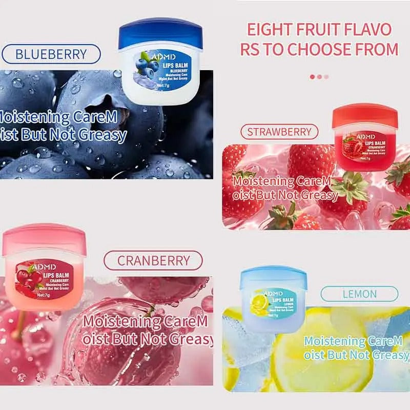 ADMD Moisturizing Lip Balm Set – 8 Pack Fruit Flavors Lip Care & Hydrating Repair